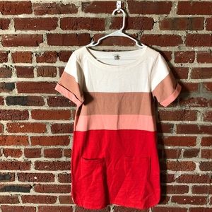J.Crew Colorblock Tee Shirt Dress